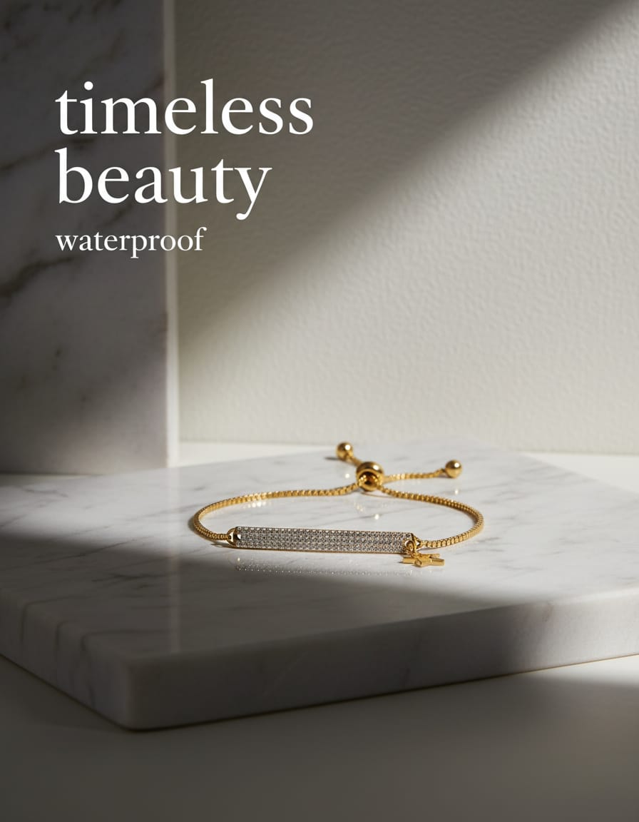 ✨ Handmade Waterproof Stainless Steel Bracelet with High-Quality Stones &amp; Star Charm