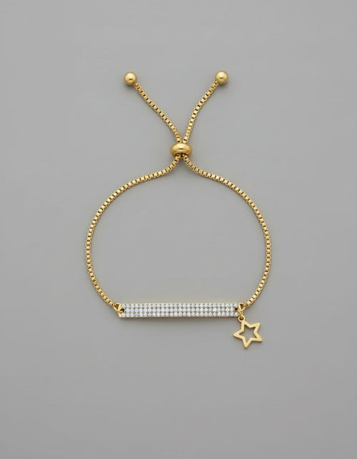 ✨ Handmade Waterproof Stainless Steel Bracelet with High-Quality Stones &amp; Star Charm